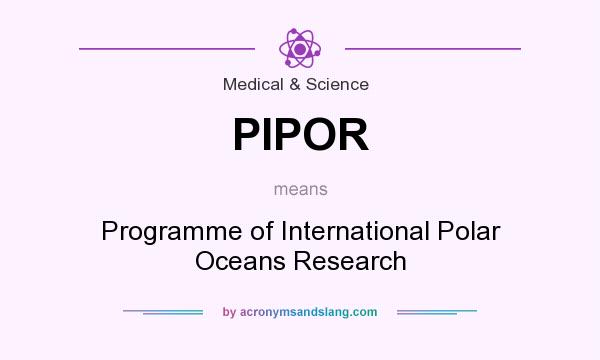 What does PIPOR mean? It stands for Programme of International Polar Oceans Research
