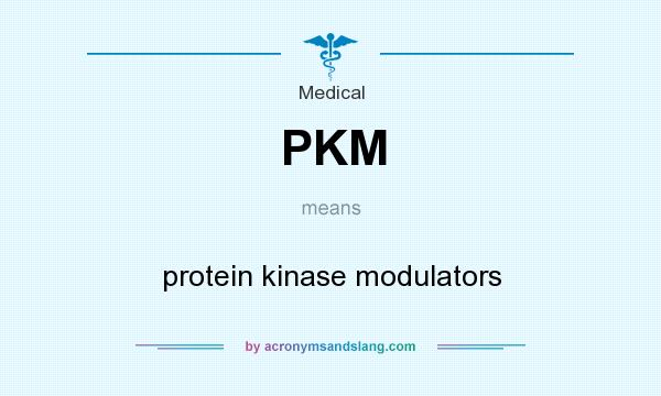 What does PKM mean? It stands for protein kinase modulators