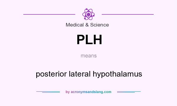 What does PLH mean? It stands for posterior lateral hypothalamus