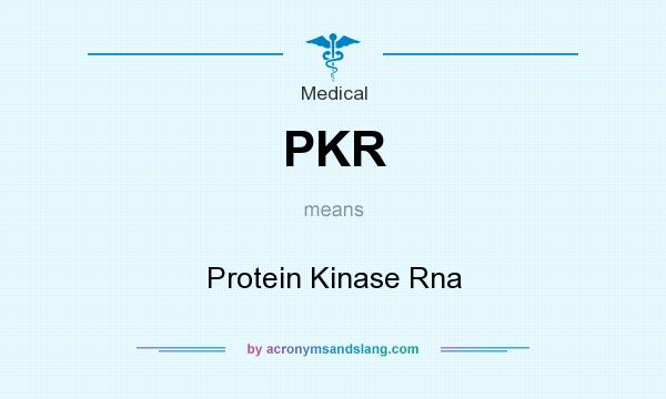 What does PKR mean? It stands for Protein Kinase Rna