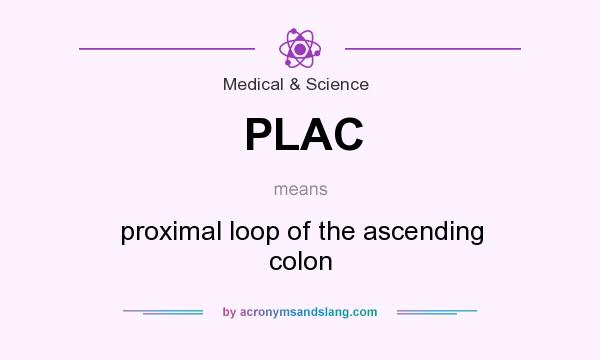 What does PLAC mean? It stands for proximal loop of the ascending colon
