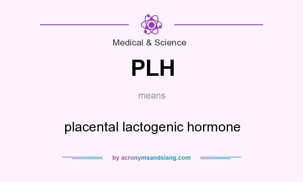 What does PLH mean? It stands for placental lactogenic hormone