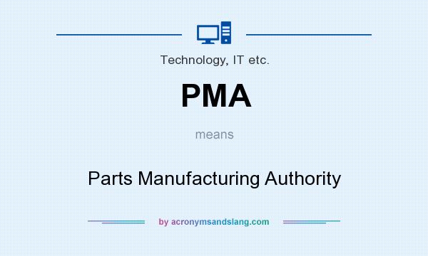 What does PMA mean? It stands for Parts Manufacturing Authority