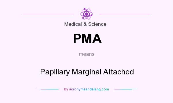 What does PMA mean? It stands for Papillary Marginal Attached