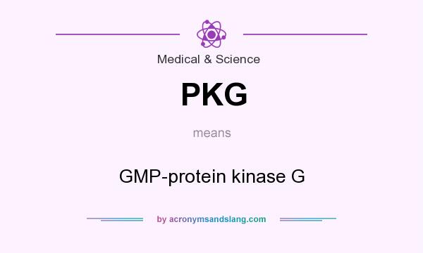What does PKG mean? It stands for GMP-protein kinase G