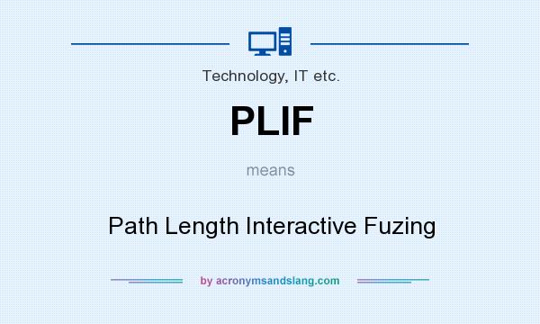 What does PLIF mean? It stands for Path Length Interactive Fuzing