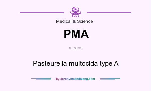 What does PMA mean? It stands for Pasteurella multocida type A