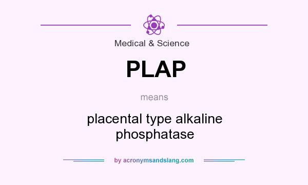 What does PLAP mean? It stands for placental type alkaline phosphatase