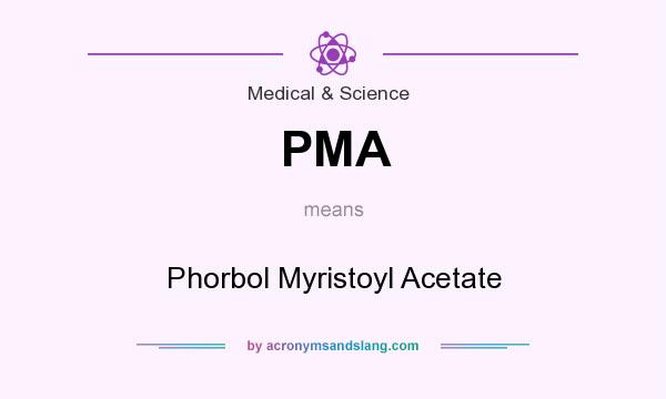 What does PMA mean? It stands for Phorbol Myristoyl Acetate