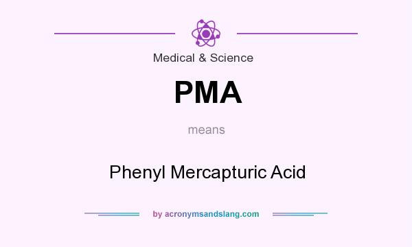 What does PMA mean? It stands for Phenyl Mercapturic Acid