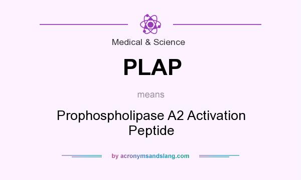 What does PLAP mean? It stands for Prophospholipase A2 Activation Peptide