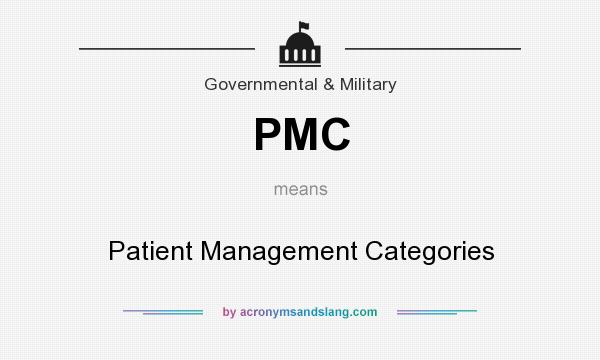 What does PMC mean? It stands for Patient Management Categories
