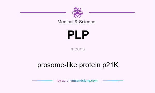 What does PLP mean? It stands for prosome-like protein p21K