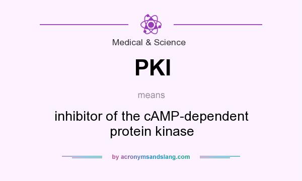 What does PKI mean? It stands for inhibitor of the cAMP-dependent protein kinase