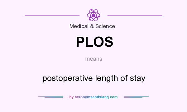 What does PLOS mean? It stands for postoperative length of stay