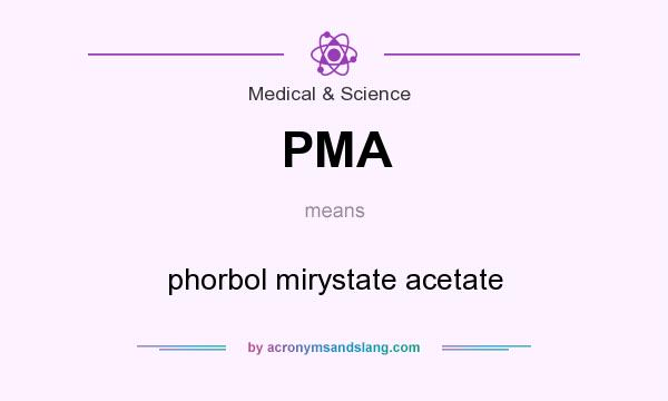 What does PMA mean? It stands for phorbol mirystate acetate