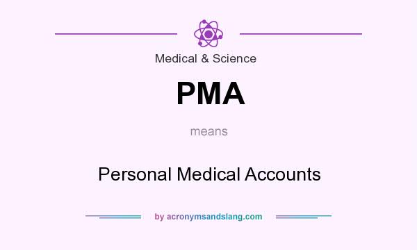 What does PMA mean? It stands for Personal Medical Accounts