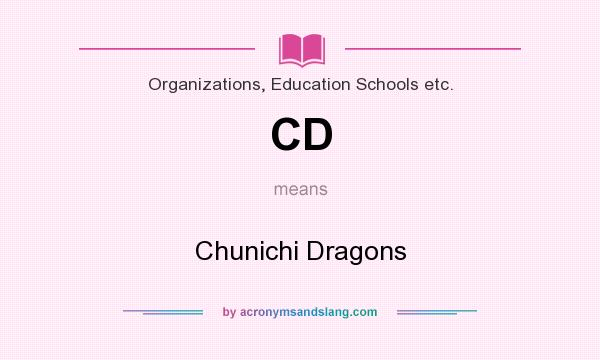 What does CD mean? It stands for Chunichi Dragons
