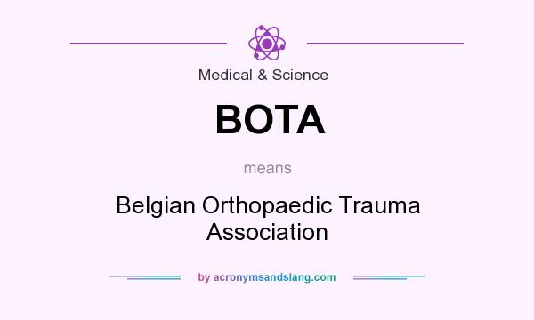 What does BOTA mean? It stands for Belgian Orthopaedic Trauma Association