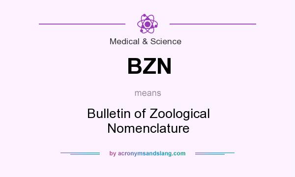 What does BZN mean? It stands for Bulletin of Zoological Nomenclature