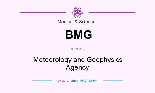What does BMG mean? It stands for Meteorology and Geophysics Agency