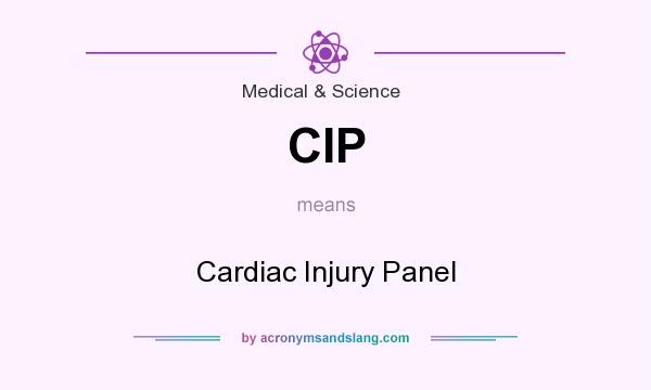 What does CIP mean? It stands for Cardiac Injury Panel