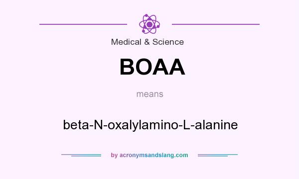 What does BOAA mean? It stands for beta-N-oxalylamino-L-alanine