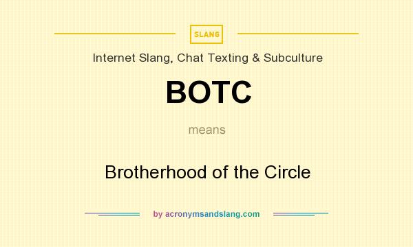 What does BOTC mean? It stands for Brotherhood of the Circle