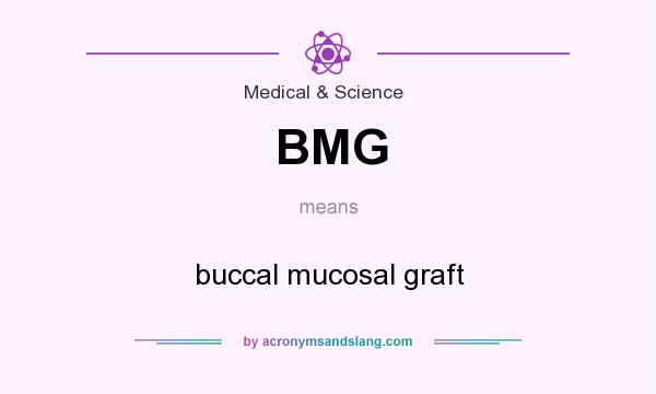 What does BMG mean? It stands for buccal mucosal graft