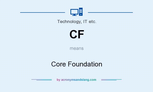 What does CF mean? It stands for Core Foundation