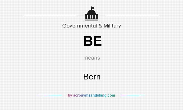 What does BE mean? It stands for Bern