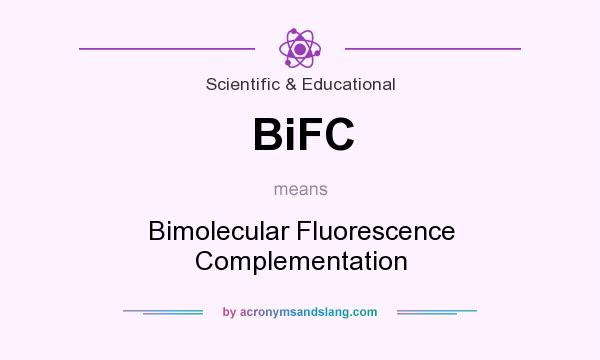 What does BiFC mean? It stands for Bimolecular Fluorescence Complementation