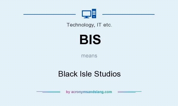 What does BIS mean? It stands for Black Isle Studios