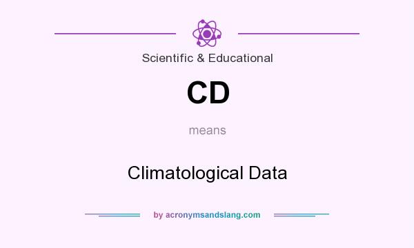 What does CD mean? It stands for Climatological Data
