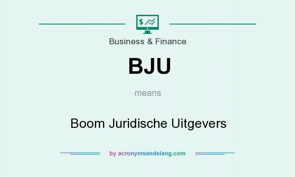 What does BJU mean? It stands for Boom Juridische Uitgevers