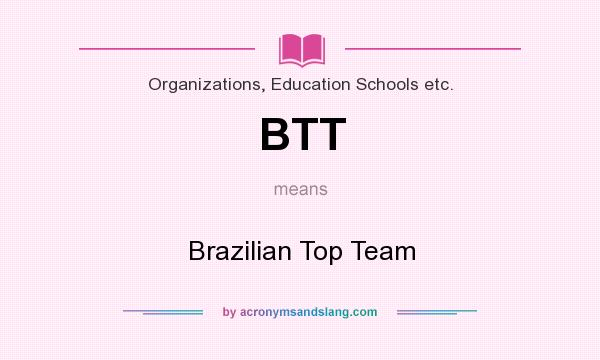 What does BTT mean? It stands for Brazilian Top Team