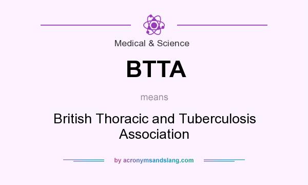 What does BTTA mean? It stands for British Thoracic and Tuberculosis Association