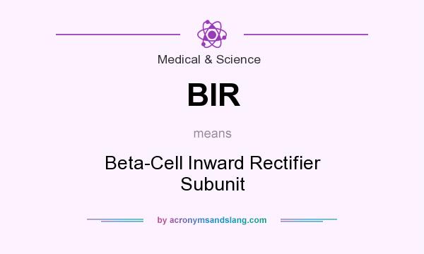 What does BIR mean? It stands for Beta-Cell Inward Rectifier Subunit