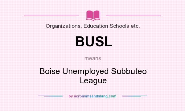 What does BUSL mean? It stands for Boise Unemployed Subbuteo League