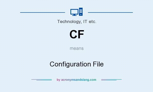 What does CF mean? It stands for Configuration File