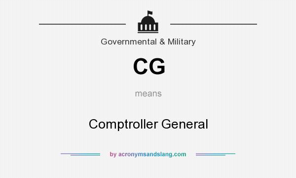 What does CG mean? It stands for Comptroller General