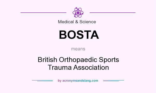 What does BOSTA mean? It stands for British Orthopaedic Sports Trauma Association