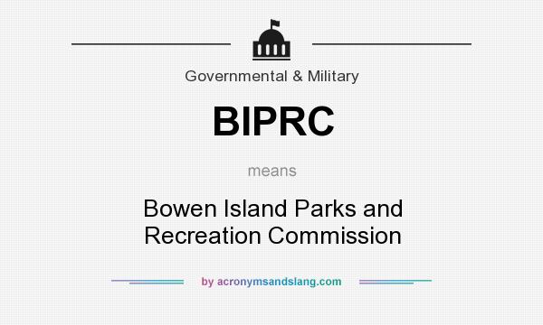What does BIPRC mean? It stands for Bowen Island Parks and Recreation Commission