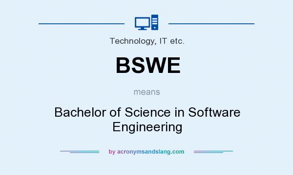 What does BSWE mean? It stands for Bachelor of Science in Software Engineering