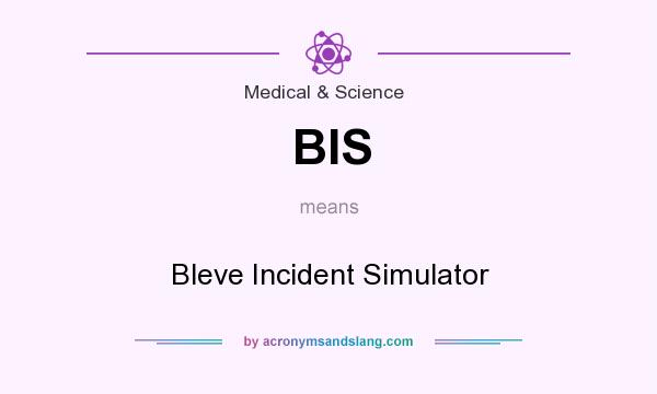 What does BIS mean? It stands for Bleve Incident Simulator