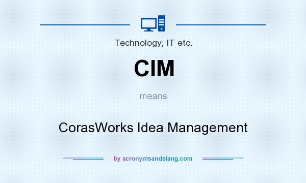 What does CIM mean? It stands for CorasWorks Idea Management