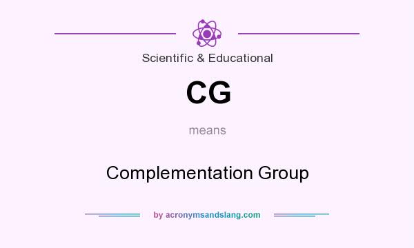 What does CG mean? It stands for Complementation Group