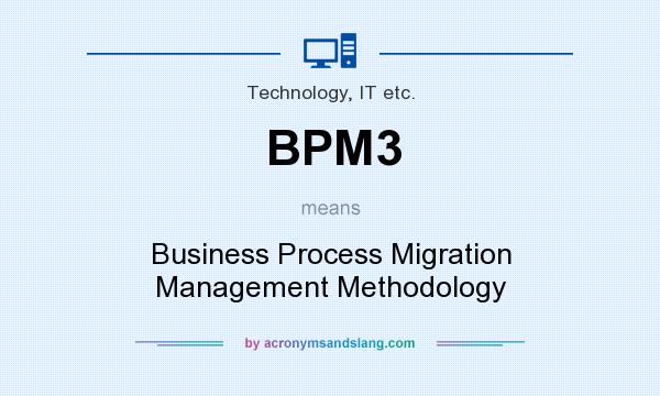What does BPM3 mean? It stands for Business Process Migration Management Methodology