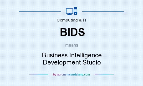 What does BIDS mean? It stands for Business Intelligence Development Studio