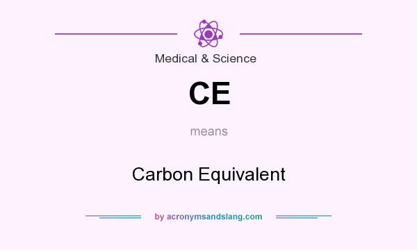 What does CE mean? It stands for Carbon Equivalent